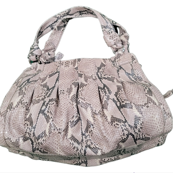 Cole Haan Snake Print Satchel - Picture 2 of 8